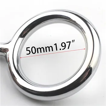 Gay Butt Plug Stainless Steel Metal Anal Hook With Ball Penis Ring For Male Anal Plug Dilator Penis Chastity Lock Cock Ring 6
