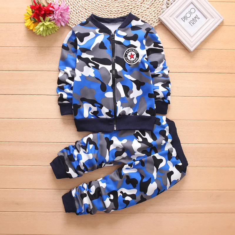 2019 Winter Boys Clothing Set Children Camouflage Fleece Velvet Outfits Toddle Baby Girls Warm Coats Pants Tracksuit Clothes Set (10)