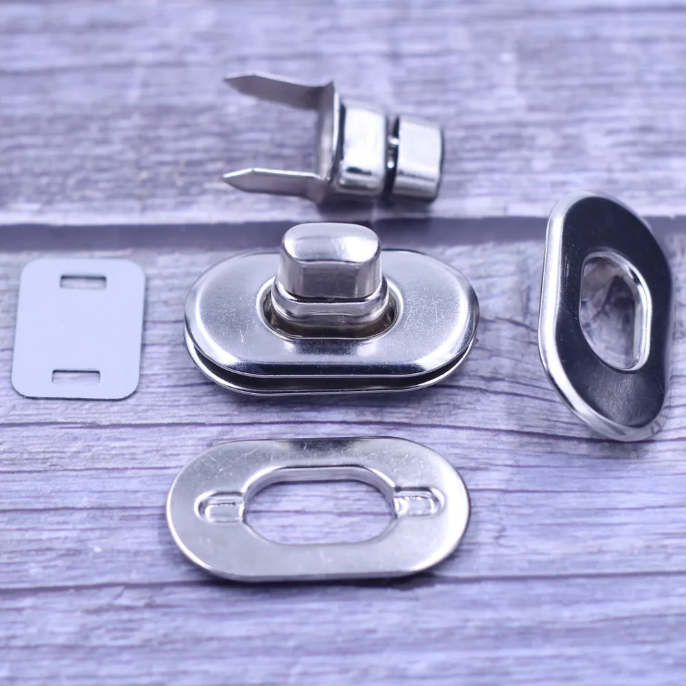 Kiss Clasps Twist Turn Lock Clips Silver Tone Alloy Frame Hardware For Shoulder Purse Leather Bags DIY Accessories 37mm