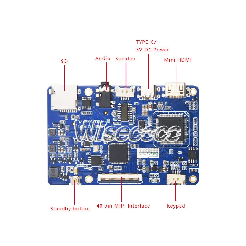 Wisecoco LT070ME05000 TFTMD070021 ЖК-экран 7 дюймов ips дисплей 1920x1200 MIPI type C HDMI плата драйвера для планшета Raspberry pi