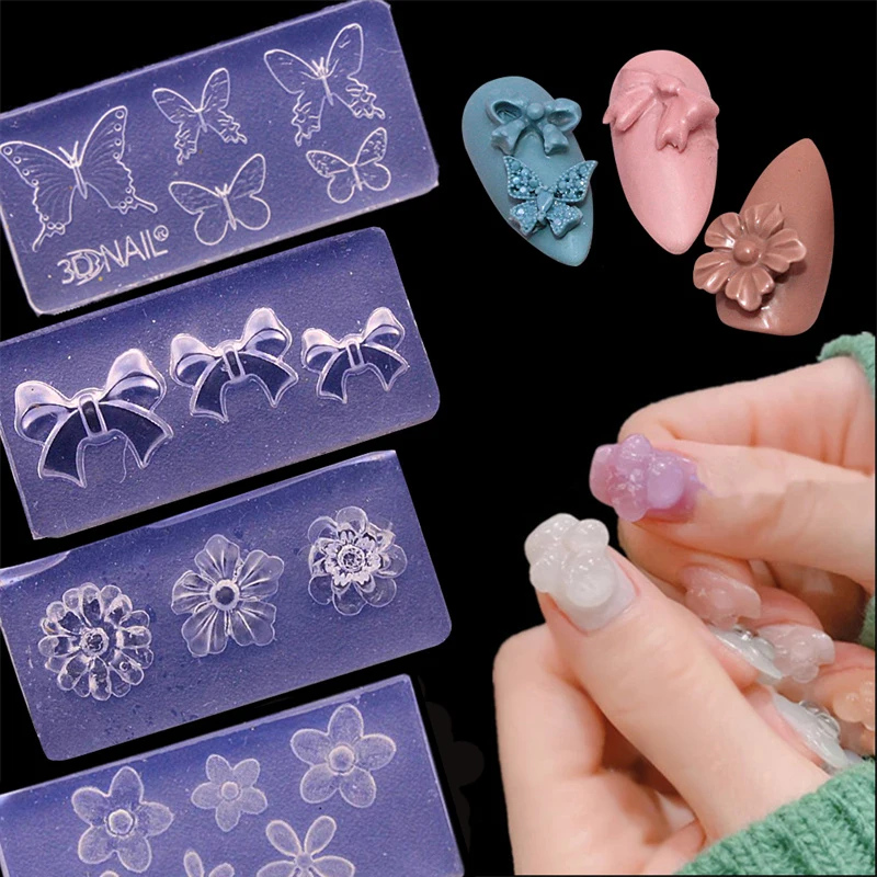 1pc Silicone Resin 3d Acrylic Nail Art Mold For Jewelry Making Cat Star