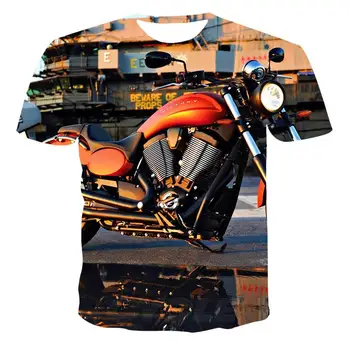

Men's 3D printing retro locomotive printing 3D men's and women's T-shirt summer 2020 Harajuku short-sleeved top casual