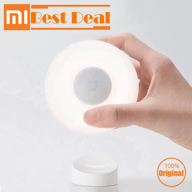 

Xiaomi Mijia Night Light 2 Lamp Adjustable Brightness Infrared Smart Human Body Sensor With Magnetic Base Night Lamp