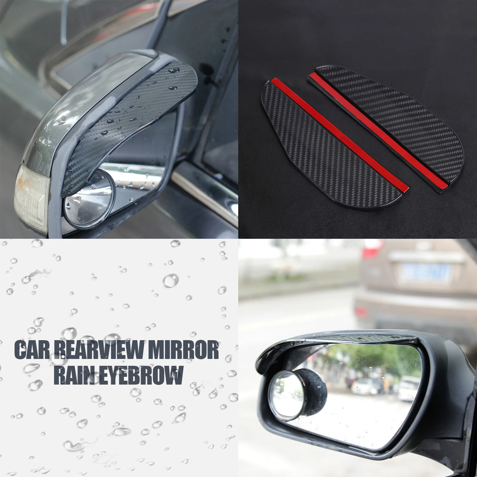 Pare-soleil à sourcils de pluie pour rétroviseur de voiture, protecteur  Flexible pour Volkswagen Polo Sedan Vw Golf - AliExpress