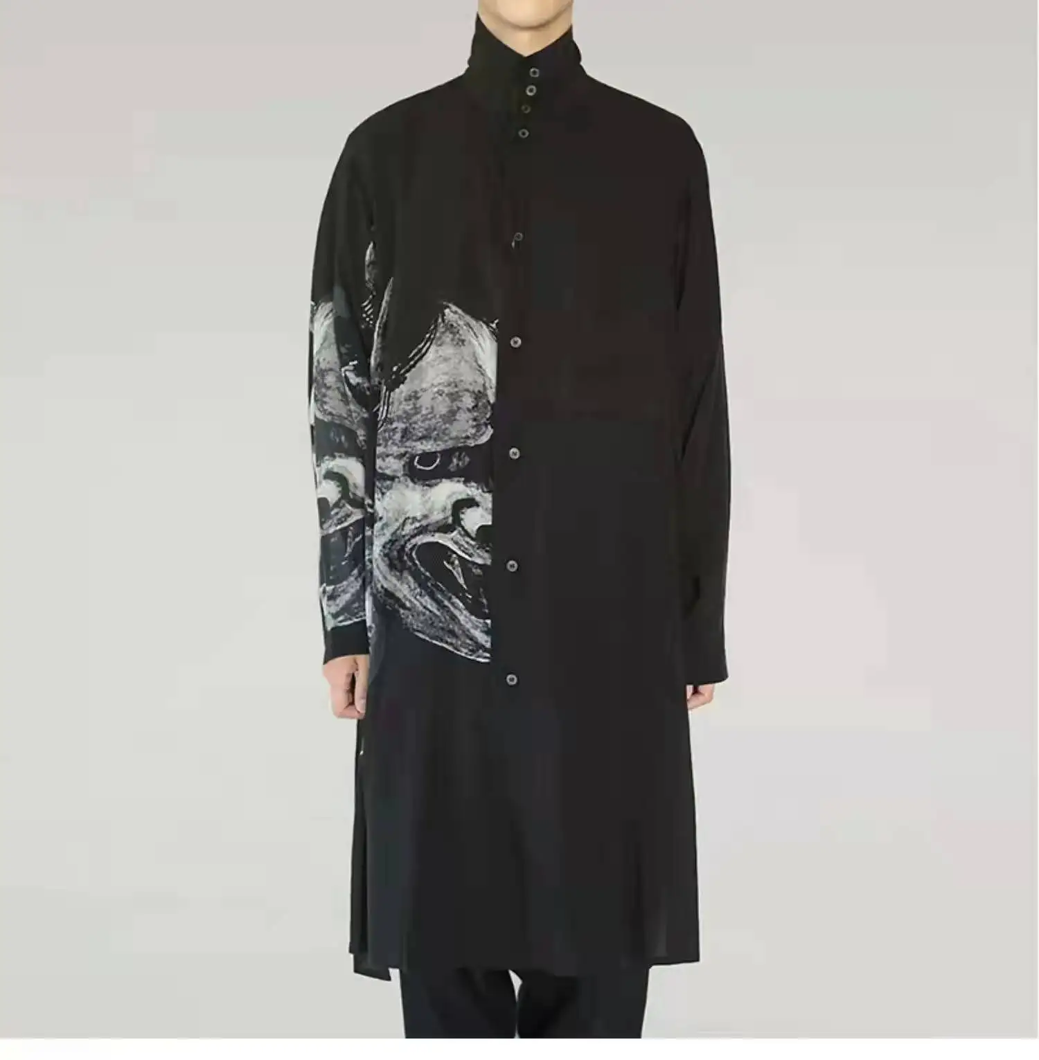 22ss Owen Yohji Japan Korean Style Clothes Men's Long Shirt For Men