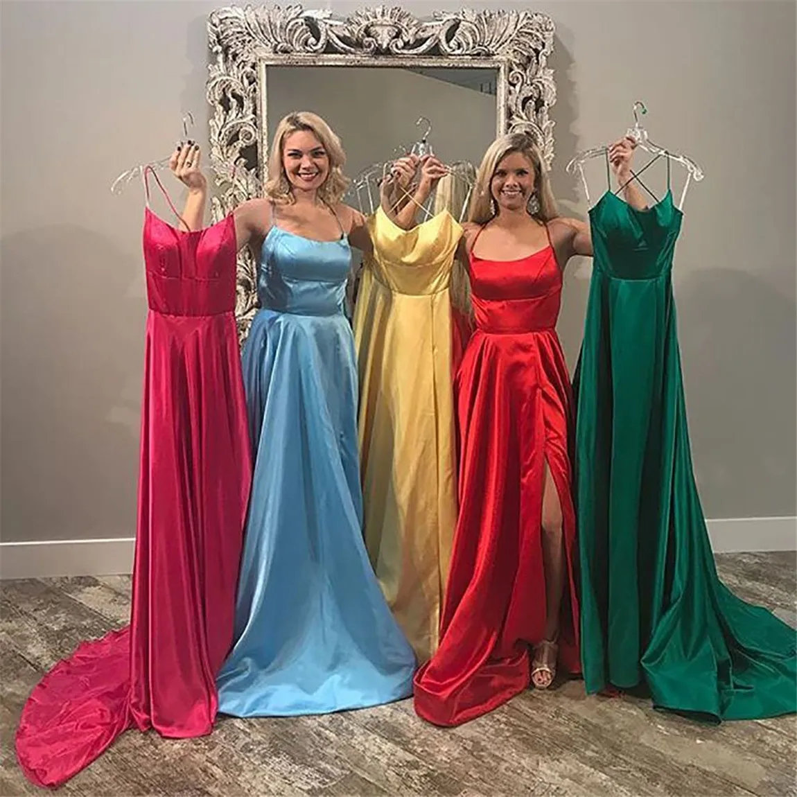 

Halter Neck Prom Dresses with Pockets Sexy Backless Front Split A-line Prom Party Dress Vestidos de Festa longo вечернее платье