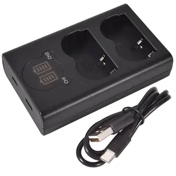 

DSTE Dual LCD Battery Charger Kit for Canon bp-511 BP-511A Camera Battery