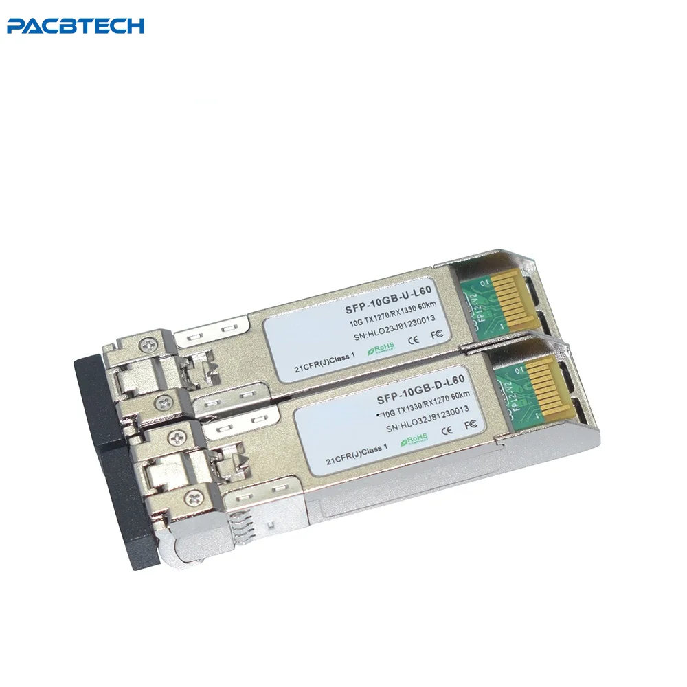 10GBASE-BX одноволоконный WDM 10 г 1330 нм/1270 нм 60 км DOM BiDi SFP + LC | Мобильные телефоны и
