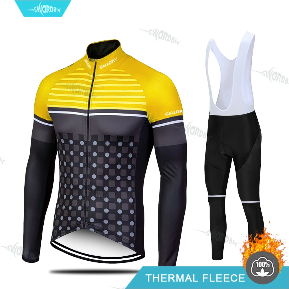 Ropa Ciclismo Hombre Pro Team Зимняя одежда теплая флисовая велосипедная футболка с длинным рукавом Одежда для велоспорта теплый комплект Ropa Ciclismo