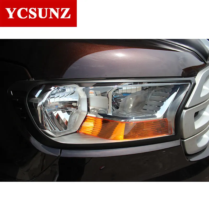 Черный корпус фар из АБС пластика для Ford Everest New Ranger Wildtrak T7 2016 2019|lamp light bulb socket|lamp