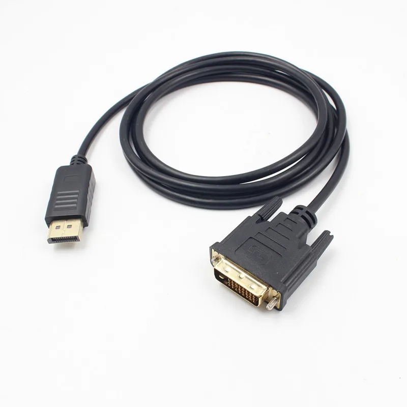 DP Display port to DVI cable 1 8 M адаптер кабель конвертер in out для HP Dell Asus|Кабели VGA| |