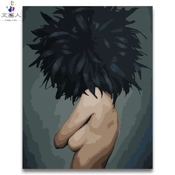 

Coloring by numbers Bare girl with Explosive hairstyle Hollywood Picture paints by numbers figure with kits on canvas drawing