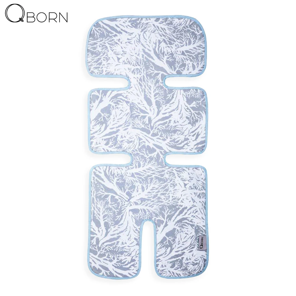 QBORN PQ01, тонкая охлаждающая подставка, аксессуар для тележки, новинка, тонкая охлаждающая Подушка, машинная стирка, зажигалка, дышащая подкладка, аксессуары для коляски