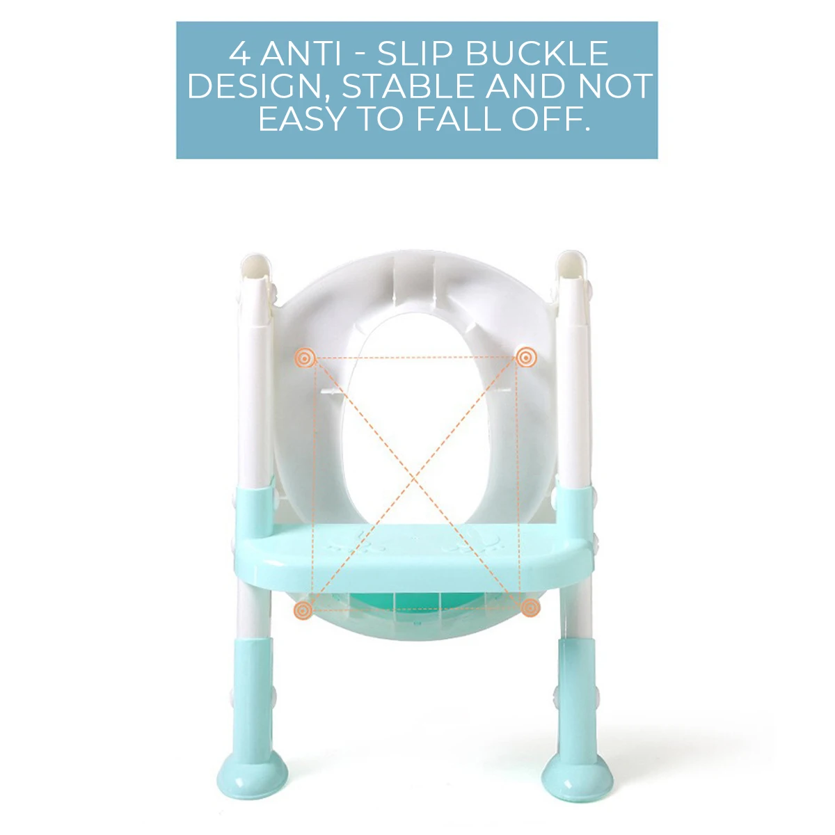 

Hot Portable Potty Training Seats Folding Baby Potty Infant Kids Toilet Training Seat with Cushion Adjustable Ladder for Childre