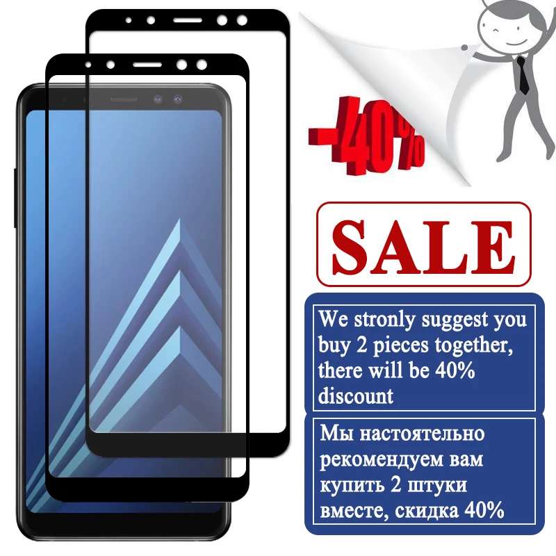 Защитное стекло для samsung galaxy a8 2018 Защитная пленка экрана samsun galax a 8 plus защитный