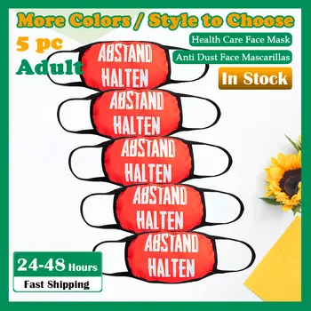 

5PCS Summer Face Mask thin cotton mascarilla reutilizable mask can be washed and embroidered sunscreen dust mask masques