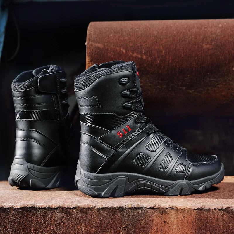Tenis De caña alta Para Hombre, botas De moda oficiales, diseñador De suela  gruesa, Otoño e Invierno|Botas de seguridad y de trabajo| - AliExpress