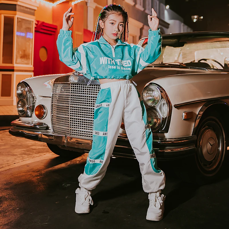 Костюм для джазовых танцев в Корейском стиле девочек детский танцевальный