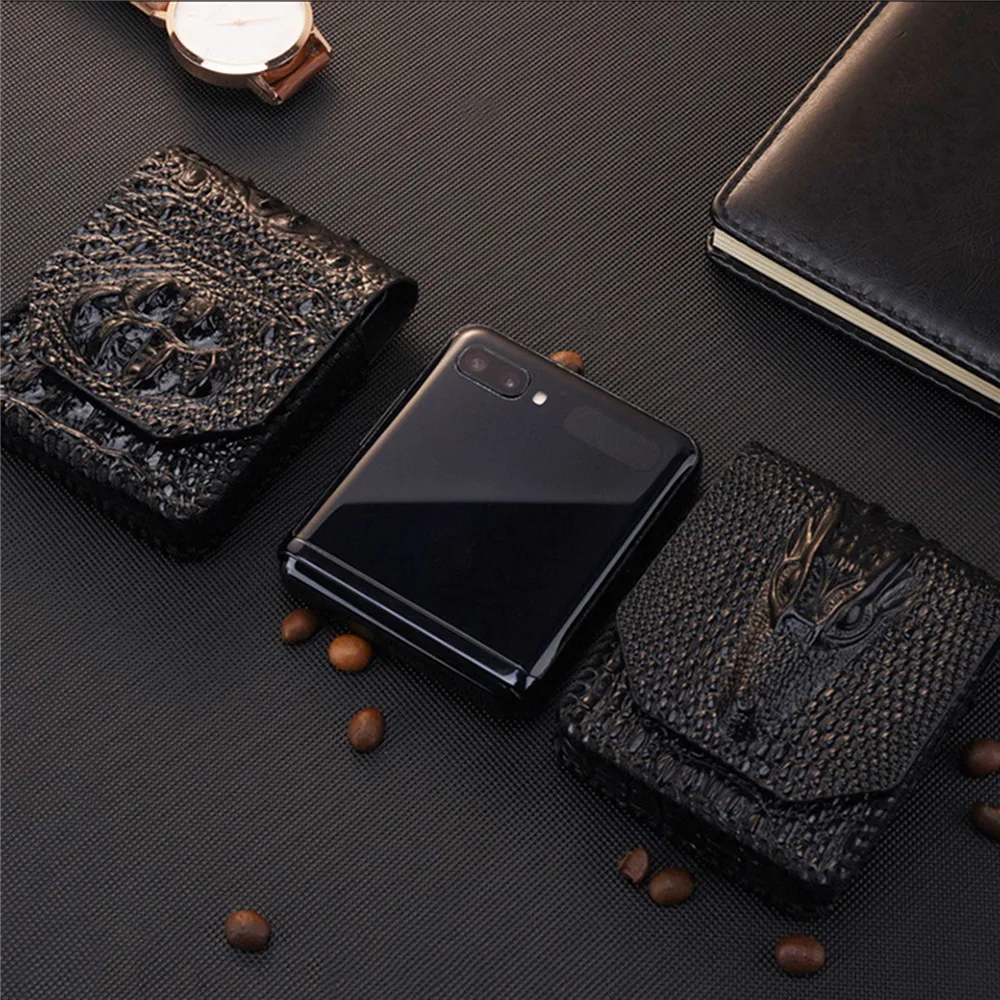 Кожаный мягкий защитный чехол противоударный для Samsung Galaxy Z откидной мобильный