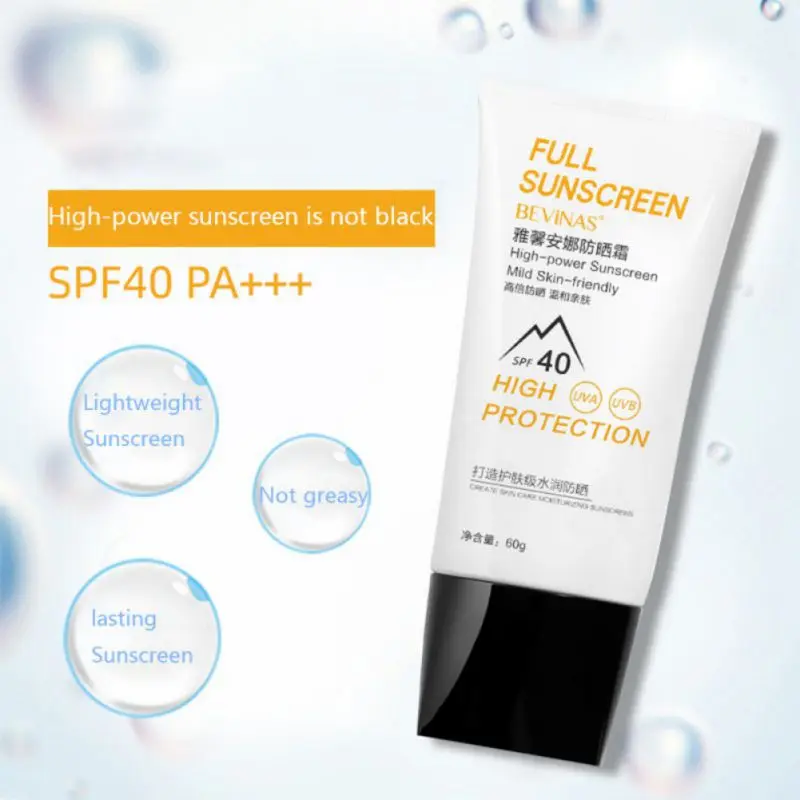 Facial Body Sunscreen Whitening Sun Cream Sunblock Skin Protective Cream Anti-Aging Oil-control Moisturizing SPF 40