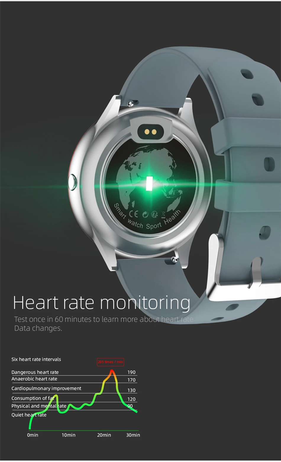 LIGE 2020 New Smart Watch Men Full Touch Screen Sports