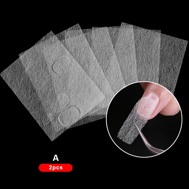 Волокно для наращивания ногтей 1 упаковка белый нетканый шелк для быстрого УФ-геля для строительства ногтей формы Fibernails инструмент для маникюра сделай сам