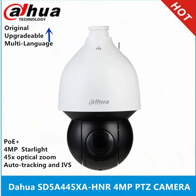 Dahua-自動追跡カメラwizsense starlight ptz,4mp,45倍ズーム,poe ip67 ik10  ir150m,オリジナル,SD5A445XA-HNR AliExpress