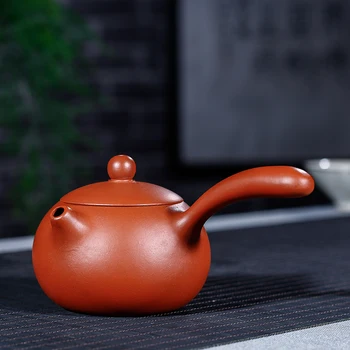 

Yixing recommended undressed ore mud Tang Yu zhu xi shi side handle pot capacity of 220 ml of tea sets