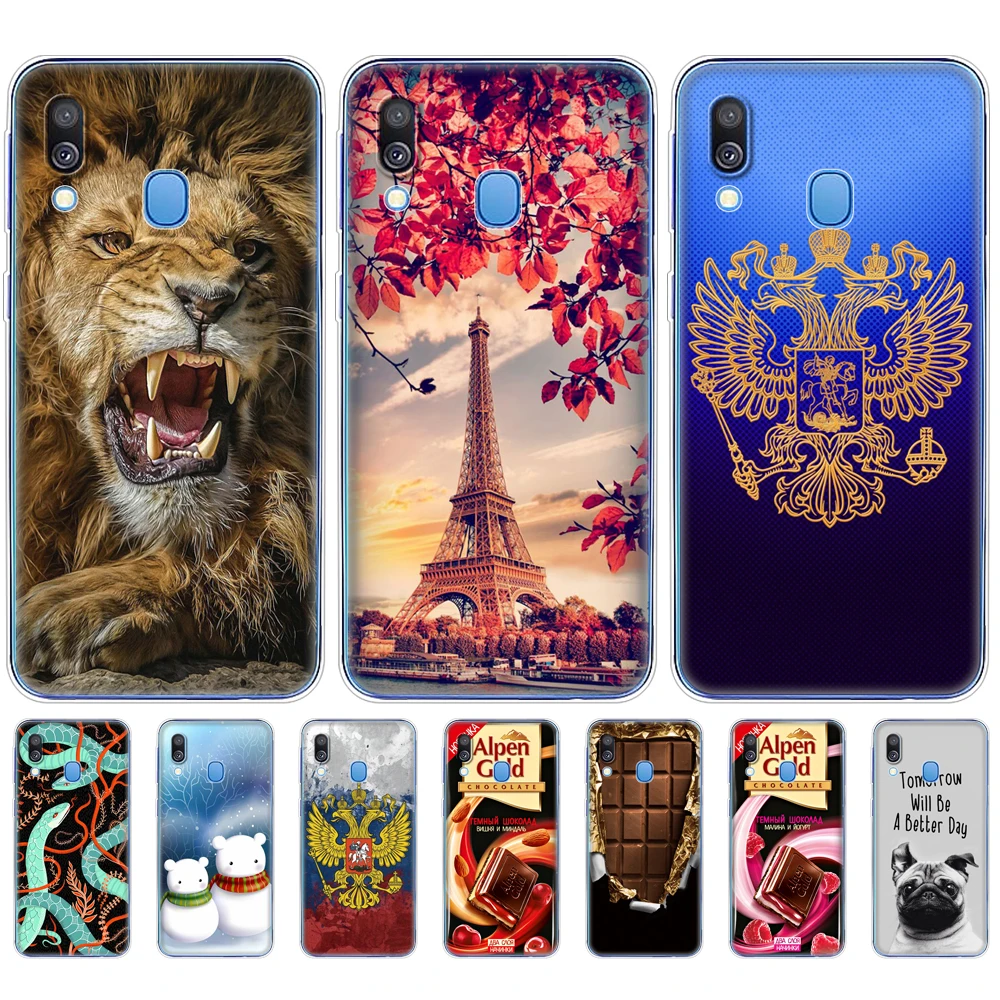 Чехол для Samsung A40 мягкий силиконовый чехол-накладка из ТПУ телефона Galaxy GalaxyA40 A 40 A405