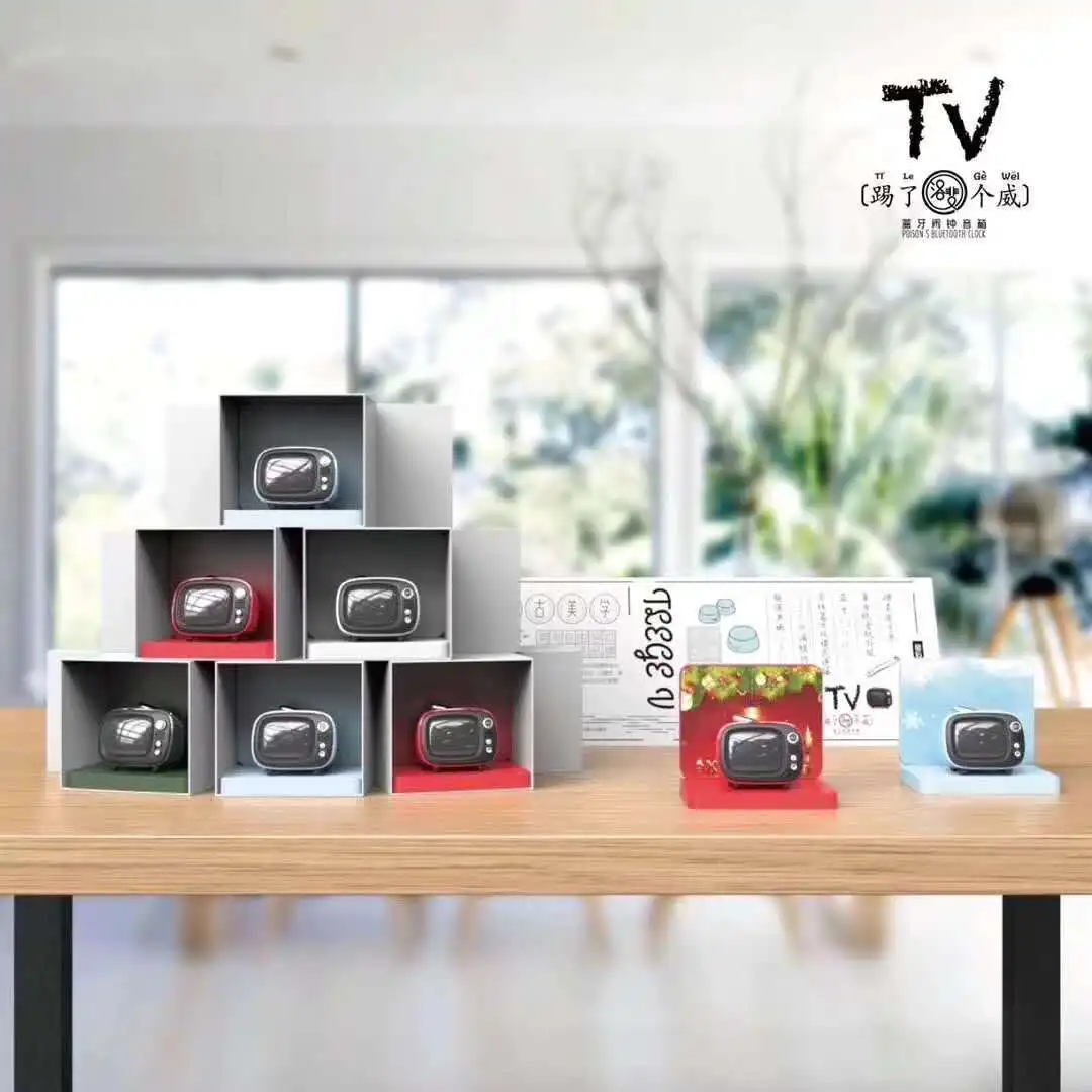 Mini TV Bluetooth Speaker Wireless Bass Bluetooth Speaker Portable Bass Small Alarm Clock Speaker Portable Speakers Mini TV Bluetooth Speaker Wireless Bass Bluetooth Speaker Portable Bass Small Alarm Clock Speaker Portable Speakers