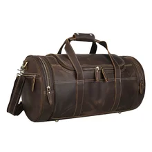 Мужской кошелек TIDING Винтаж Для мужчин, кожаные сумки для путешествий, Чемодан сумка, сумка на плечо, Сумка для кемпинга в одночасье Сумки из натуральной кожи