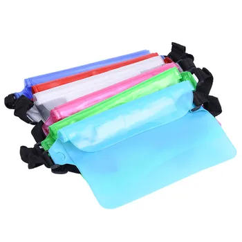 

Waterproof PVC Jelly Fanny Pack Bags Casual Travel Waist Bag Small Unisex Summer Beach Bag Transparent Waist Packs 1PCS
