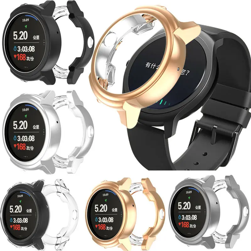 Ультратонкий защитный чехол для Ticwatch E Сверхтонкий Мягкий с вырезами часов Tic Watch