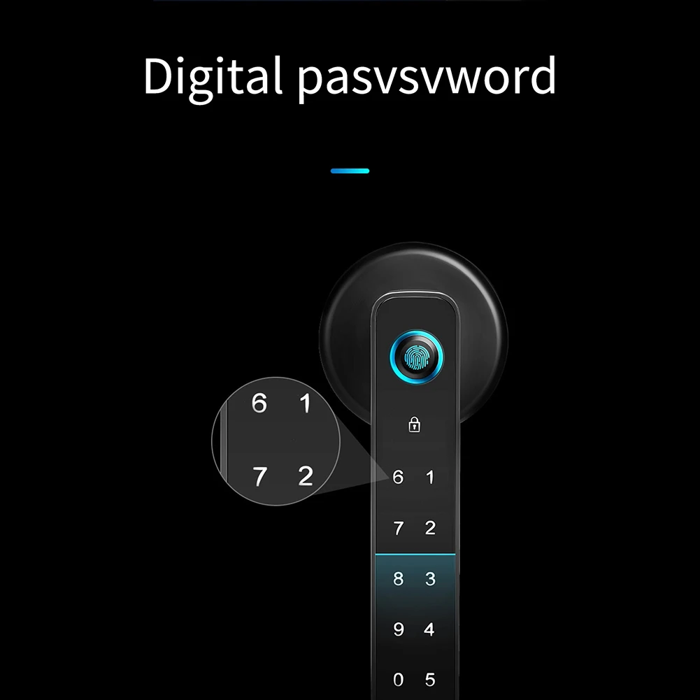 Smart Fingerprint Door Lock Keyless Entry Biometric Keypad Password Lever Handle With App For ios Android | Безопасность и защита