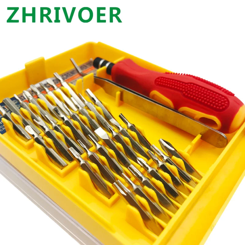 32pc  telecommunication clock and watch maintenance mobile phone iPhone dismantling tool screwdriver screwdriver combination set