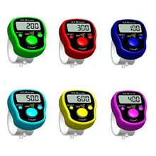 Mini marcador de ponto linha dedo contador lcd display digital elétrico com luz led para buda orar costura tricô tecer ferramenta
