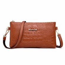 Для женщин из крокодиловой кожи, сумка на плечо, сумка-мешок Винтаж мягкий Leathr Курьерские сумки для девочек, женский клатч, сумки