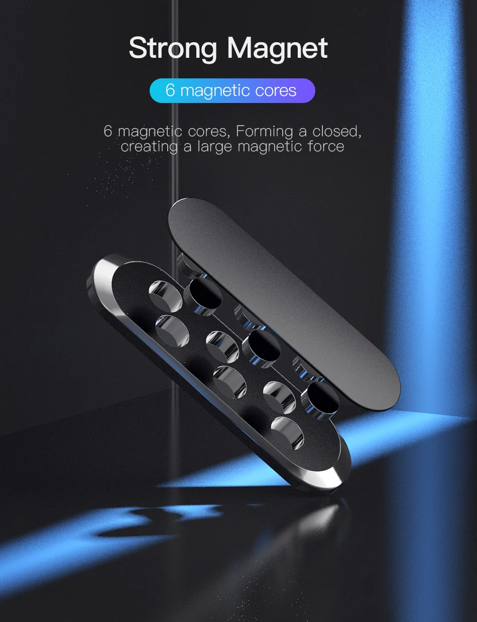 ACCEZZ мини полоса форма Магнитная автомобильная подставка для телефона для iPhone XS samsung Xiaomi настенный металлический магнит gps автомобильное крепление приборной панели
