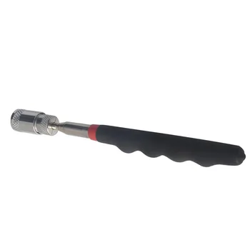 

For Picking Up Iron Ring Nut Bolt Extendable Pickup flashlight Rod Stick Mini Telescopic Magnetic Magnet torch Pen Hand Tool