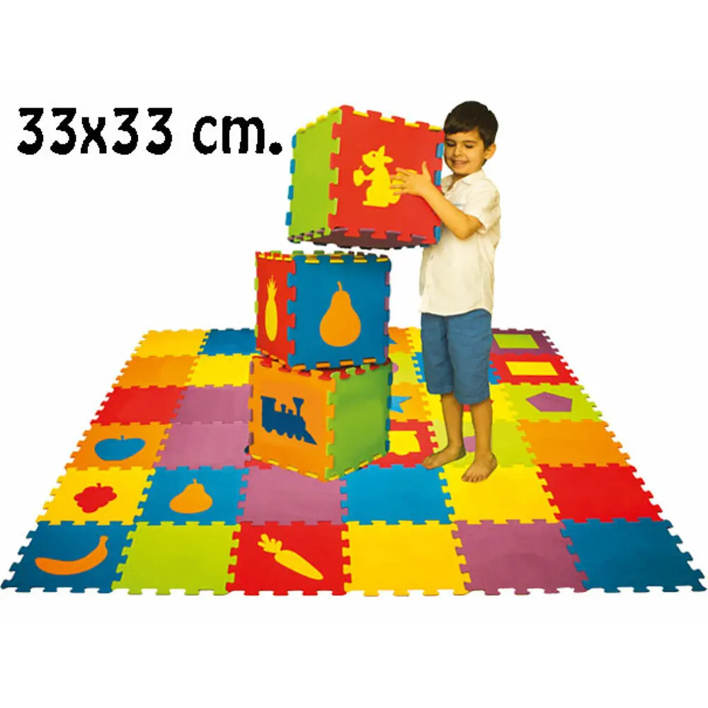 

Matrax The Polimat Puzzle Play Mat, Vehicles, 33x33 cm x 9mm, 9 Pieces, BPA Free, Safe, Educational