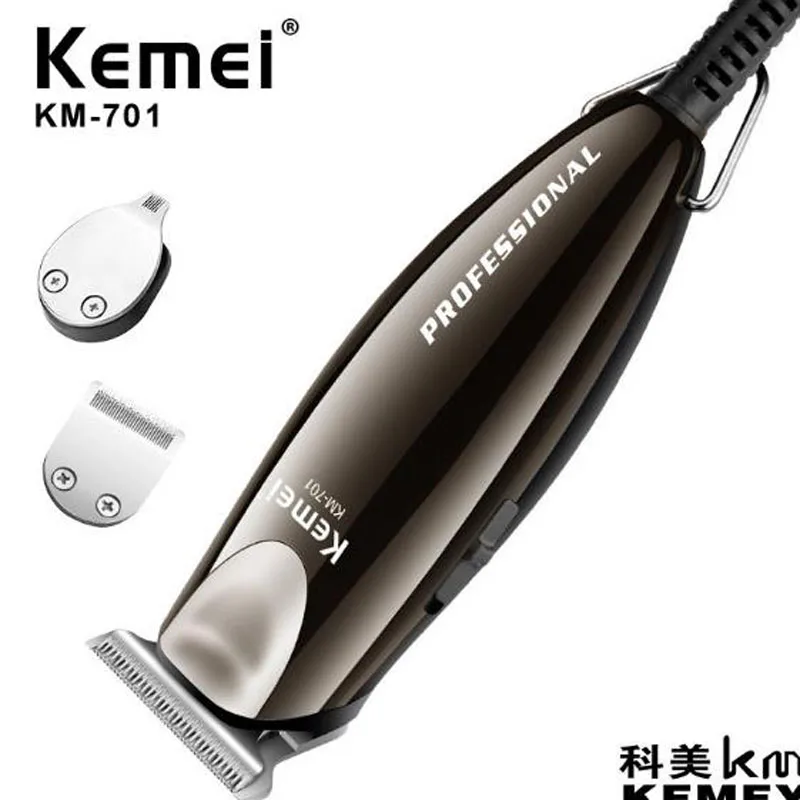 Волосы Kemei триммер KM-701 электрическая машинка для стрижки волос масляная голова клипер профессиональная резьба Обрезка толчок белая эмаль головка