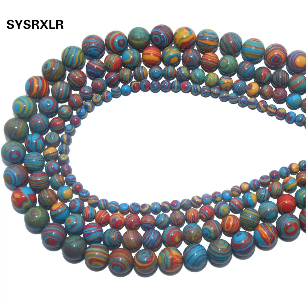 Оптовая продажа натуральный камень красное кружево малахит круглые бусины