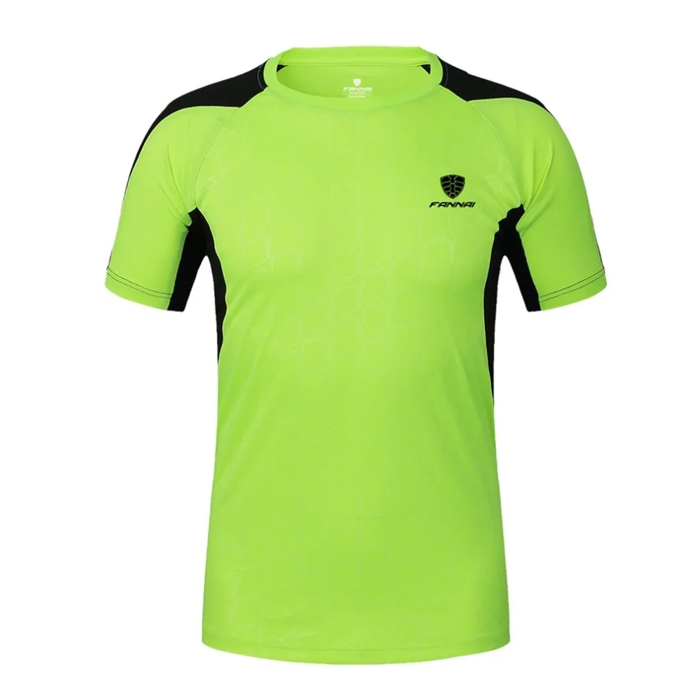 

Fannai Men Short Sleeve T-Shirt Outdoor O-neck Sports Top Quick Dry Moisture-Wicking Running Training Active Shirts