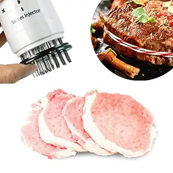 

Stainless Steel Injection Needle Meat Tenderizer Professional Manual Meat Injector, Marinade Steak Syringe Kitchen Tool