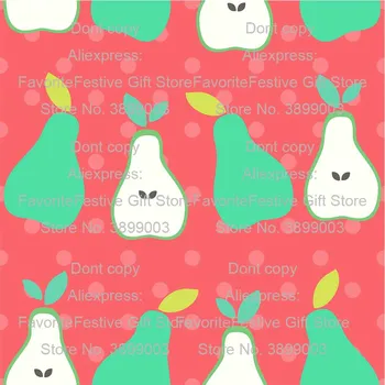 

Pear Fruits Cotton polyster Fabric Patchwork Tissus Apple Lemon Cloth DIY Quilting Sewing Bedding Sheets Needlework Tecido Tela