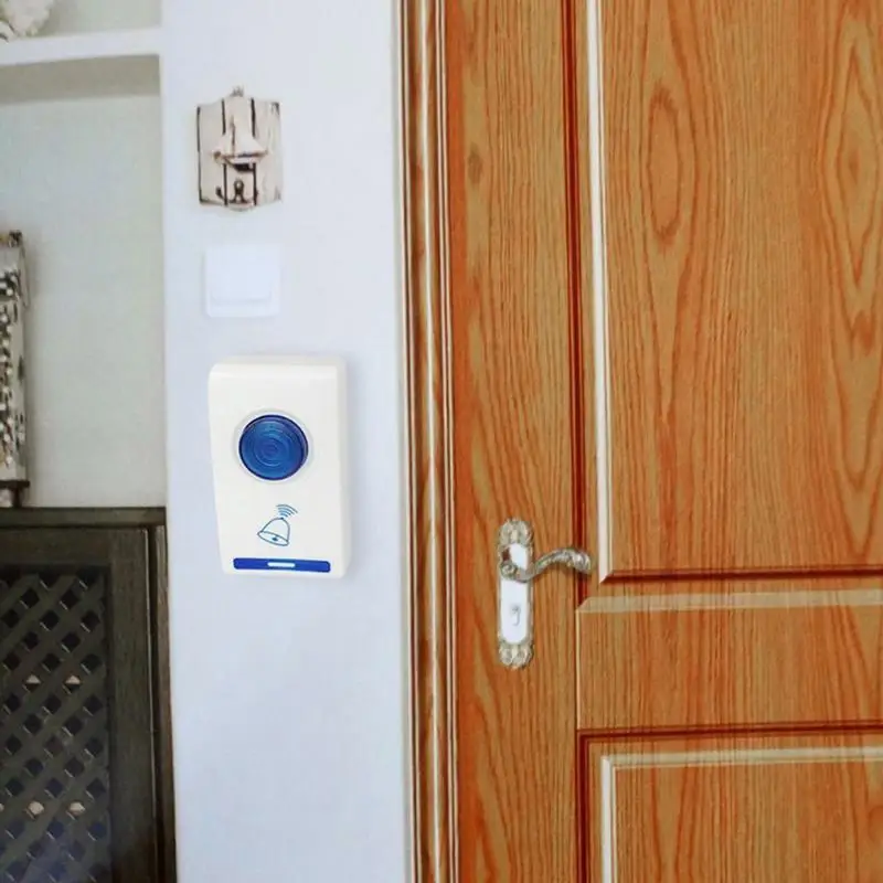 Timbre de puerta светодиодный blanco тембр Inalámbrico con bateria 32 canciones de afinacion 1 Управление дистанционного управления 1 seguridad para el женщины в китайском стиле
