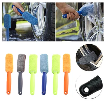 

Car Motorcycle Wheel Tire Superfine Fiber Brush Hub Clean Wash Useful Brush Car Truck Motorcycle Bike Washing Cleaning Tools