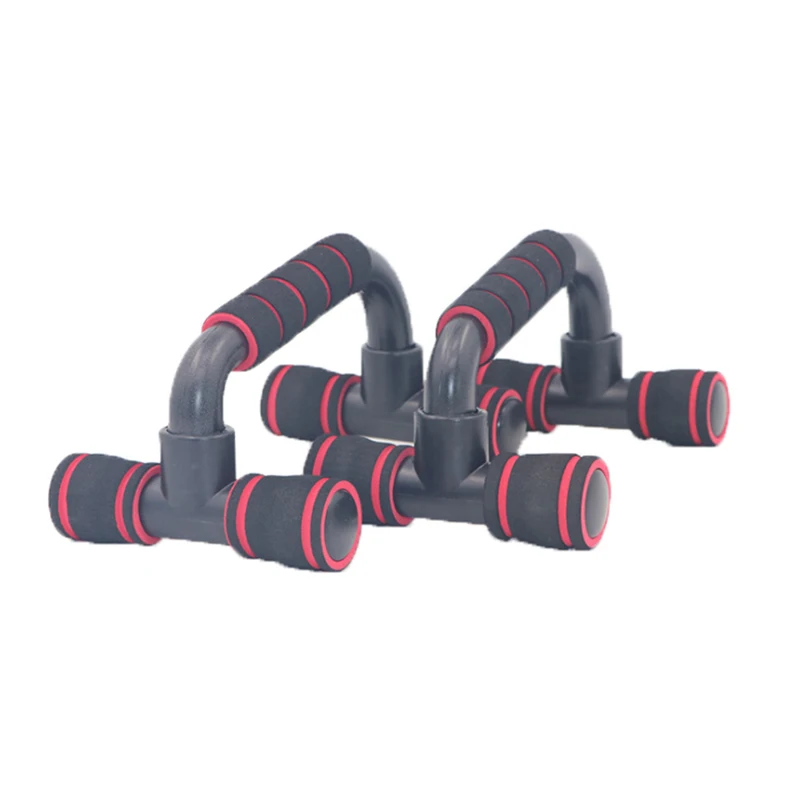 Красный 1 пара Push Up бар стенд Pushup доска тренировки Груди Бар Губка тренажер захватываемый для рук Бодибилдинг Фитнес Оборудование - Цвет: Красный