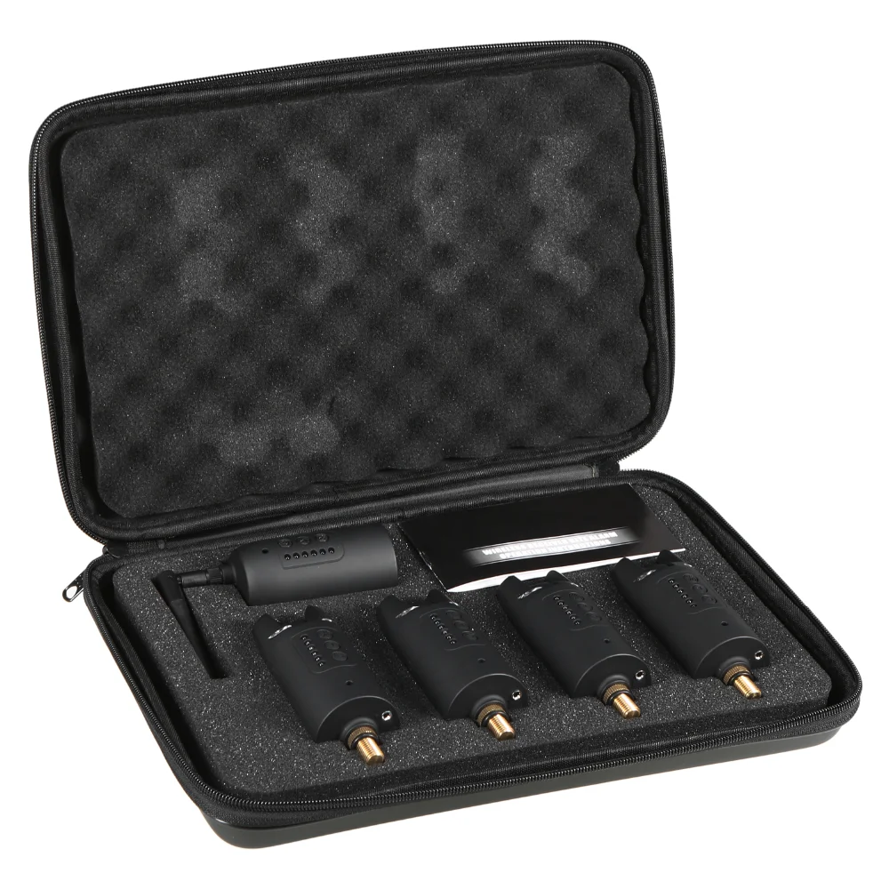 Conjunto de Alarmes da Mordida de Pesca sem Fio Acessórios de Pesca Lixada Receptor Digital Alerta Kit Carpa Pesca Led Indicador Som 7 Lixada conjunto de alarmes da mordida de