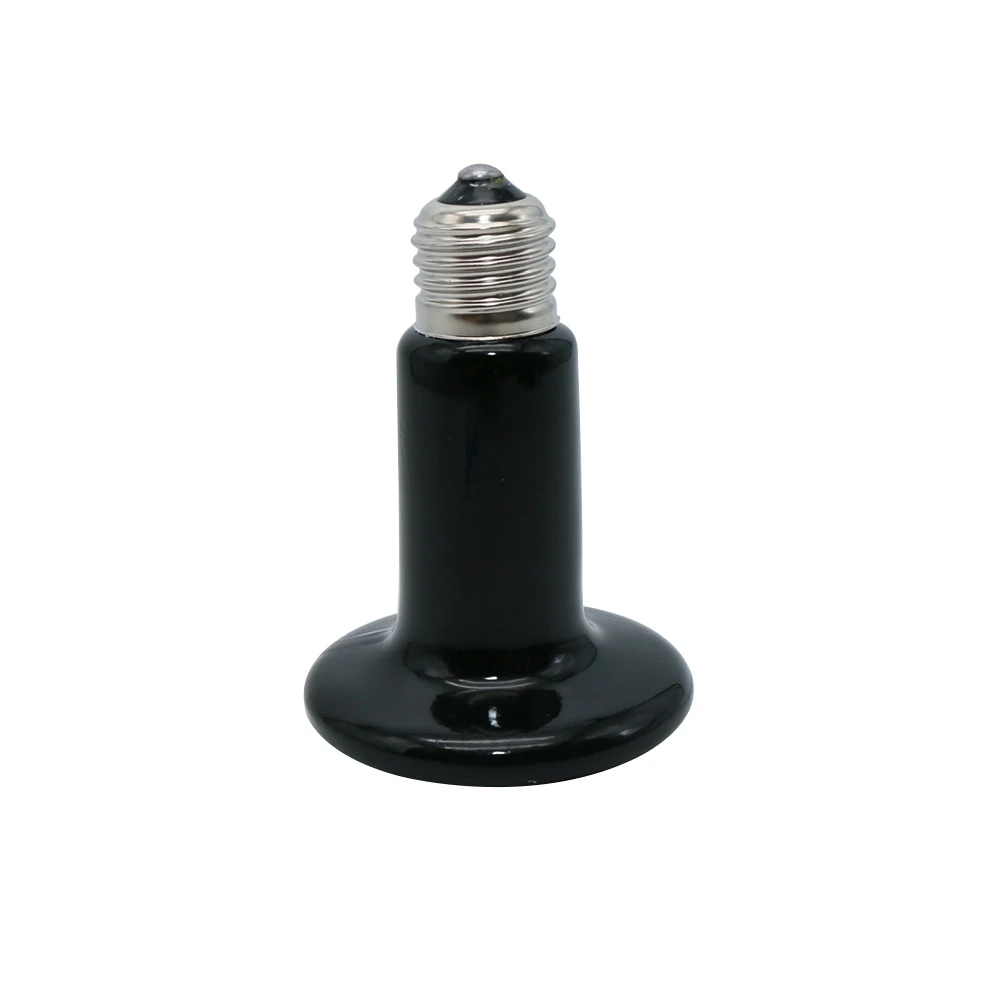Pet Heating Light Bulb Infrared Black Ceramic Emitter Heat Lamp Bulb for Reptile Animals Heater Brooder Chocadeira Ceramic Heate